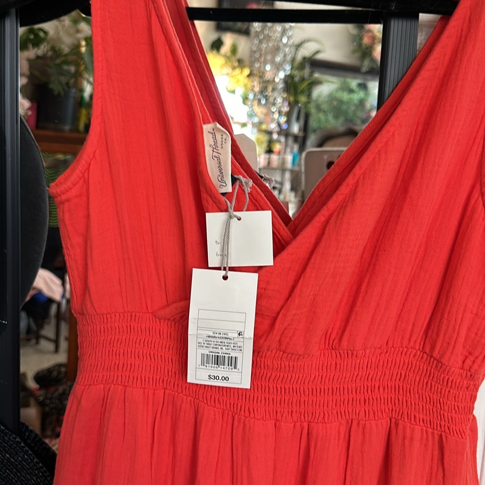 NWTS! Universal Thread Summery Twisted Cotton Dress in Tea Length - Picture 4 of 5